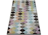 Tappeto Acrilico Yazz 7660 Rosa Cipria Multicolore 200X290 Cm