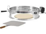Bbq-Toro Set Di Anelli Per Pizza In Acciaio Inox Con Spiedo Per Barbecue A Bollitore Ø 57 Cm
