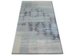 Tappeto Acrilico Patara 0146 L.Sabbia/Turchese Grigio 80X150 Cm