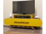 Skye Decor, Rose - Noce, Giallo, Mobili Tv, Noce, 145 X 49,8 X 36,8 Cm