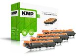 Kmp Multipack B-T58V Cartuccia Toner 4 Pz. Compatibile Nero, Ciano, Magenta, Giallo
