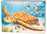 Goki 57418 Puzzle Cubo Animali Australiani 14 X 10,5 X 3,5 Cm, Legno, 12 Cubi, Colorato
