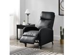 Poltrona Imbottita Bregenz Recliner Reclinabile 102X60X92 Cm Poltrona Reclinabile Poltrona Tv Poltrona Con Schienale Regolabile Poltrona Tv In Ecopelle Nera [It.Casa]
