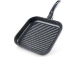Orion | Pan - Padella Per Grigliare - 26X26 Cm - Nero - Rivestimento Antiaderente - Resistente Al Calore - Lavabile In Lavastoviglie