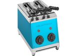 Milantoast Sandwichtoaster mit Zangen, Farbe:Blau