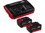 Einhell Power X-Change PXC-Starter-Kit 2x 4,0Ah & Twincharger Kit