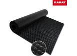 Runner Piatto Borchiato Tagliato Su Misura Nero Larghezza Rotolo: 100 Cm, Lunghezza: 400 Cm