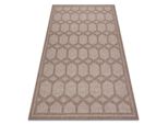 Tappeto House Sizal 40356 Diamanti, Tessuto Piatto, Effetto Lanoso Beige Beige 120X170 Cm