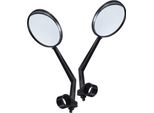 Set Di 2 Specchietti Per Bicicletta | Specchio Da Manubrio Ruotabile A 360° | Specchio Retrovisore Con Posizione Di Montaggio Adatta A Destra E Sinistra | Specchio Per Bicicletta Con Grandangolo Per Mountain Bike Bici Da Strada E-Bike - Colore: Nero
