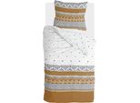 Walra Biancheria Da Letto Ikat Dreams Bianco / Cognac - 135X200 Cm