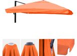 Coperta Di Ricambio Per Ombrellone A Semaforo Di Lusso HWC-A96 Con Sportello, Copertura Per Ombrellone, 3X4M (Ø5M) Poliestere 4Kg ~ Terracotta