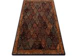 Tappeto Di Lana Superior Kain Rame Rosso 300X400 Cm