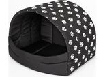 Cuccia Per Cani Cuccia Per Cani Casa Per Cani Grotta Per Gatti Posto Letto M - 50X38 Cm Nero Con Zampe