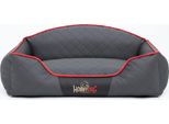 Cuscino Per Cani Cesto Per Cani Divano Per Cani Domestici Lavabile - Elite - 65 X 50 X 24 Cm [Misura: L] - Grigio Con Nero