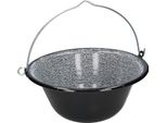 Kotarbau® Bollitore Per Gulasch Smaltato Ungherese 13L Da Appendere Al Telaio Del Treppiede