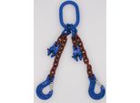 Catena Da Imbracatura Grado 10 A 2 Fili 1,0 M 10 Mm Con Accorciamento Rosso-Marrone