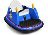 COSTWAY 6V Kinder Autoscooter mit Fernbedienung, Elektro Fahrzeuge mit bunten Lichtern und Musik, Kinderfahrzeuge 360 Grad, Aufsitzfahrzeug für Kinder von 2-5 Jahren (Blau)