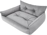 Pillowprim Letto Per Cani Letto Per Animali Domestici Cuscino Trapuntato Letto Per Cani Letto Per Cani Materasso Per Cani Divano Letto Per Cani Divano Materasso, Xxl - 106 X 80 Cm, Cenere