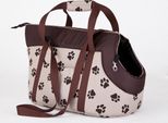 Hobbydog Borsa Per Cani Borsa Per Cani Borsa Per Trasporto Borsa Per Cani - Taglia: Xl - Beige Con Zampe