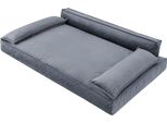 Letto Per Cani Divano Per Cani Cuscino Per Cani Cesto Per Cani Divano Per Cani Letto Per Animali Cesto Per Cani Divano Per Cani, Facile Da Pulire, Grafite, Misura Xxl: 120X77 Cm