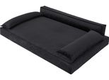 Letto Per Cani Divano Per Cani Cuscino Per Cani Cesto Per Cani Divano Per Cani Letto Per Animali Cesto Per Cani Divano Per Cani, Facile Da Pulire, Nero, Dimensioni L: 78X54 Cm