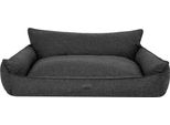 Letto Ortopedico Per Cani Joker Letto Per Cani Divano Letto Cestino Materasso Letto Per Animali Xxxl 132X106 Cm Nero Sembra Lino