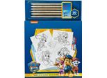 Set Da Colorare Paw Patrol - 6 Pastelli Colorati Per Ore Di Divertimento Da Colorare