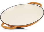 Padella Per Paella Mahlzeit | Ø 35 Cm | Sunny Orange | Due Manici, Ghisa, Smaltata, Induzione