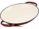 Padella Per Paella Mahlzeit | Ø 35 Cm | Ciliegio Scuro | Due Manici, Ghisa, Smaltata, Induzione
