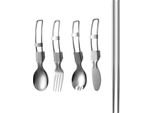 Inf Set Di Posate Pieghevoli 5 Pezzi Argento
