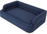 Letto Per Cani, Arredamento Per Animali, Letto Per Gatti, Sfoderabile, Cesto Per Cani, Cuscino Per Cani, Sdraio Per Cani, Posti Letto, Divano Per Cani, Blu Navy, Xxl: 117X79 Cm