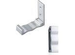Set Di 2 Ganci Pieghevoli Da Parete | Gancio Pieghevole Multifunzionale | Gancio Per Asciugamani Da Parete A 90° Gradi | Supporto Per Cuffie - Colore [Argento] - Appendiabiti In Lega Di Alluminio | Gancio Per Cappotto | Gancio Per Asciugamani Da Parete