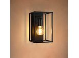 Zmh Lampada Da Parete Vintage Nero - Illuminazione Industriale A Parete Lampada Per Corridoio Illuminazione Scale Retro E27 Lampada Da Parete Per Scale Soggiorno Max. 40W - Senza Lampadina