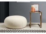 Hanah Home, Tina - Bouclet White, Sgabello E Panche, Pouf, Bouclet White, Poliestere, 55 X 35 X 55 X Cm