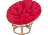 Cuscino Rotondo Soa Ø114 Cm Per Sedia Papasan E Jordrup - Spessore 8 Cm, Grigio, Resistente Alle Intemperie, OEKO-TEX - Hobbygarden