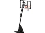 SPORTNOW Basketballständer Höhenverstellbarer Basketballkorb mit Ständer, Rollen, 293-350 cm Basketball-Backboard Ständer, Basketballanlage für Kinder und Erwachsene, Stahl