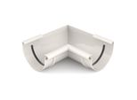 Bryza Grondaia Angolare In Plastica Interna Ø 125 Mm, Bianco Ral 9010