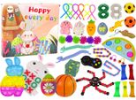 Giocattolo Fidget Di Pasqua "Pop It Squishy Antistress"", Set Di 41 Pezzi."