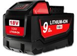 Batteria Agli Ioni Di Litio, Tensione 18V, Capacità 9,0Ah, 1 Pack 9,0Ah