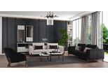 Set Di Divani Da Salotto 3+3+1 Posti Poltrona Nera Di Design Lusso 3Pcs Jvmoebel