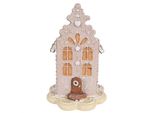 Casa Di Pan Di Zenzero Clayre & Eef 20 Cm In Poliresina Rosa
