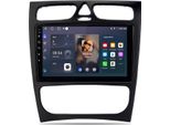 9 "Android13 Carplay Autoradio 4+64G 8Core Gps Navi Dab+ Wifi 4G Bt Per Mercedes Benz Clk W209 W203 Swc Wifi Bt"