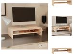 Vidaxl Supporto Per Monitor 50X24X13 Cm In Legno Di Pino Massiccio - Mobili Per Tv