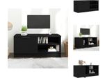 Mobile Tv Vidaxl Nero 80X35X36,5 Cm In Legno - Mobili Tv