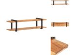 Mobile Tv Vidaxl 160X40X40 Cm In Legno Massiccio Di Acacia - Mobili Tv
