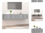 Vidaxl Mobili Tv 2 Pz. Grigio Sonoma 80X30X30 Cm Materiale A Base Di Legno - Mobili Tv