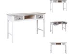 vidaXL Schreibtisch Grau 110×45×76 cm Holz - Schreibtische
