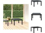 Vidaxl Sgabello Da Giardino Con Cuscini In Poly Rattan Nero E Grigio - Elementi Per Divani Da Giardino