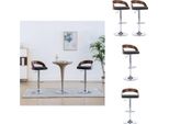 Vidaxl Sgabello Da Bar 2 Pz. Tessuto Grigio Scuro E Legno Curvo - Sgabello Da Bar