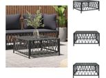 Vidaxl Tavolo Da Giardino Antracite 70X70X34 Cm In Tessuto - Elementi Per Divani Da Giardino